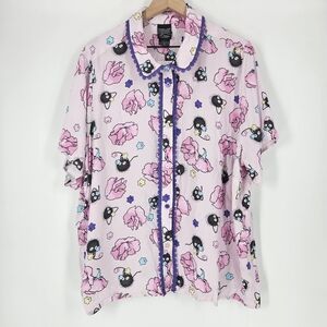 Her Universe Studio Ghibli Spirited Away Soot Sprites Button-Up Blouse NWT